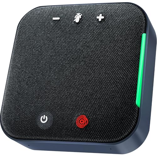 Verilux® USB Conference Speaker Noise Reduction Speakerphone with Mute Button, 360° Voice Pickup, Meeting Speakerphone Conference Mic and Speaker, Adjustable Volume, USB Plug and Go Verilux® USB Conference Speaker Noise Reduction Speakerphone with Mute Button, 360° Voice Pickup, Meeting Speakerphone Conference Mic and Speaker, Adjustable Volume, USB Plug and Go